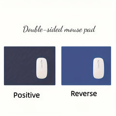Double Sided Leather Mouse Pad Waterproof Wearable 9.4x7.5 Inches
