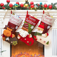 Christmas Socks Old Man Gift Socks Decorative Socks Pendant Christmas Elk