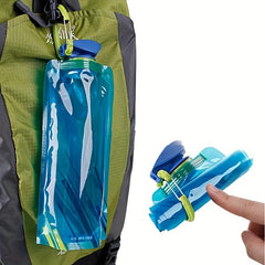 2pcs Portable Sports Water Bottle 700ml Foldable Water Bag