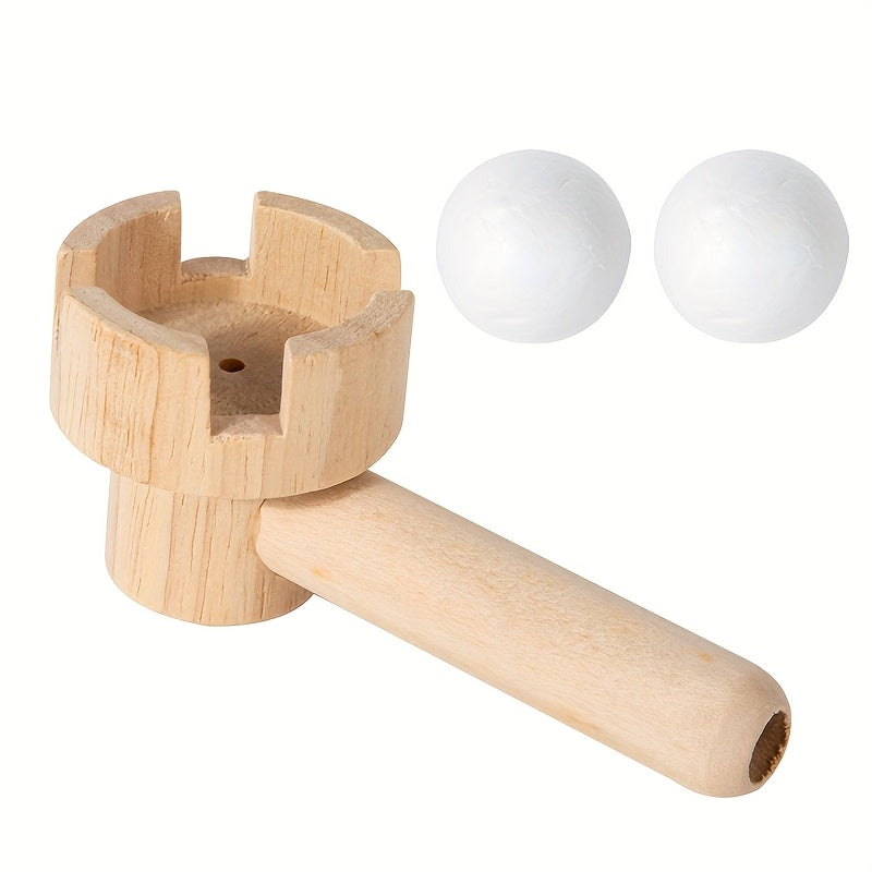 Wooden Balloon Blowing Toy for Kids Sensory Training Exercise