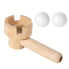 Wooden Balloon Blowing Toy for Kids Sensory Training Exercise