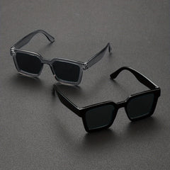 2 Pairs Men's Square Frame Sunglasses UV Protection