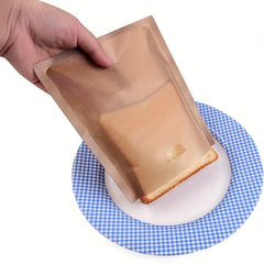 5/10 Pack Non-Stick Reusable Toast Bags Heat Resistant Easy to Clean