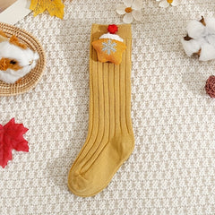 Boys Christmas Halloween Socks 7 Pairs Cartoon Santa Claus Doll