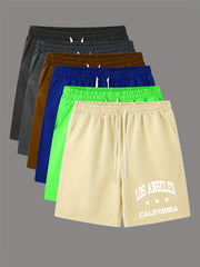 Men's Comfy Elastic Waist Drawstring Shorts for Summer