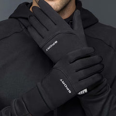 Winter Cycling Gloves Fleece Touch Screen Windproof Warm Waterproof