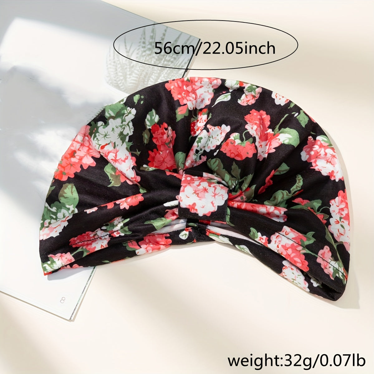 Flower Print Turban Cap Head Wrap Elastic Hijab Women Bandana Beanies