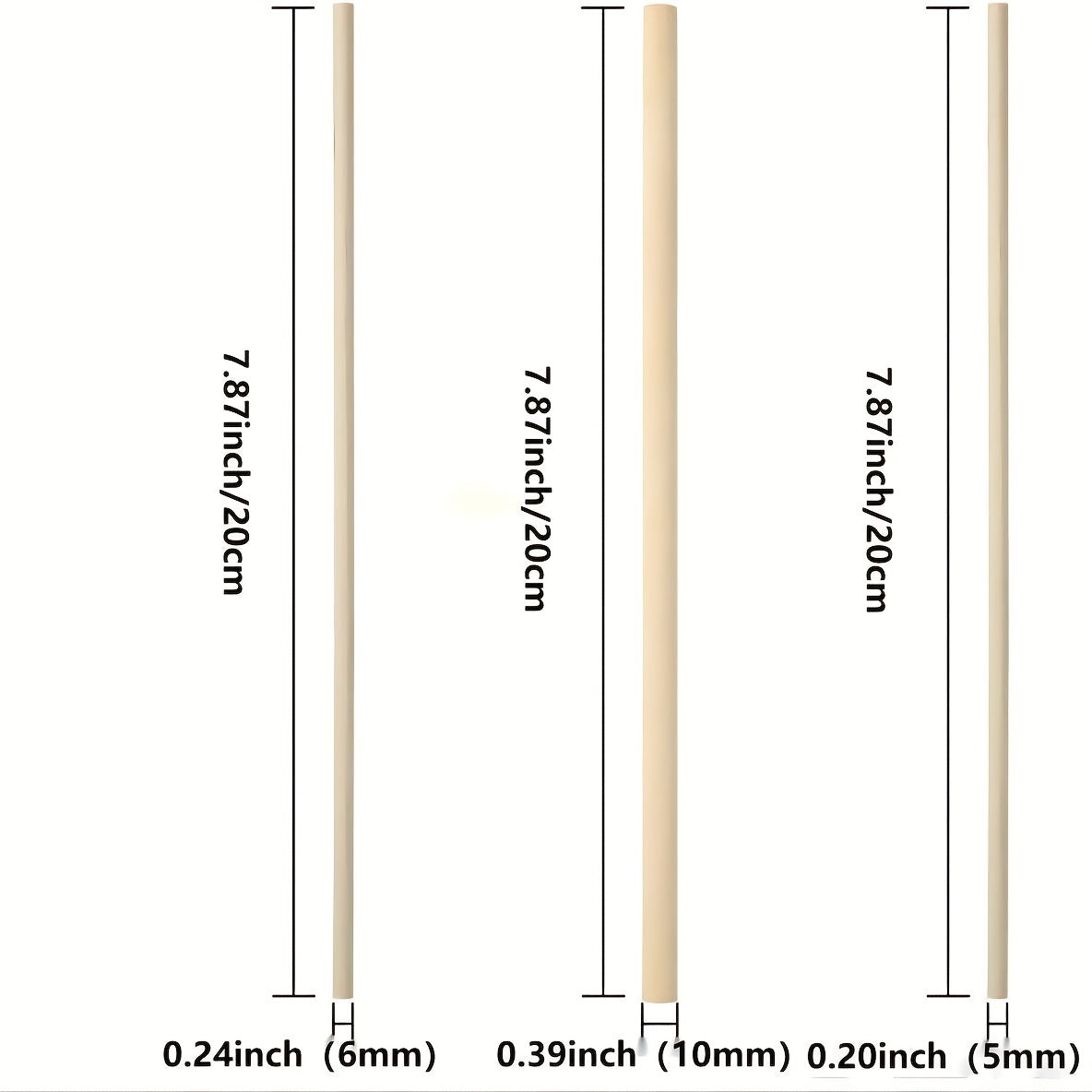 Bamboo Sticks Model Making Assembly Accessories