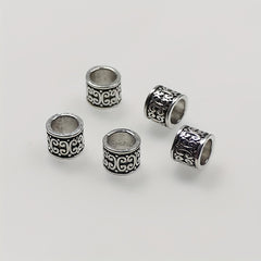 10PC Vintage Round Dreadlock Separator Beads DIY Jewelry Accessories
