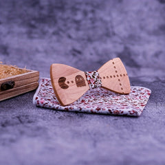 Wooden Carved Bow Tie for the Creative Individual