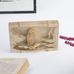 3D Children's Wooden Jigsaw Puzzle DIY Science Theater Handcraft Kit