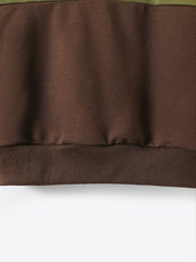 Boys Patchwork Hooded Sweatshirt
