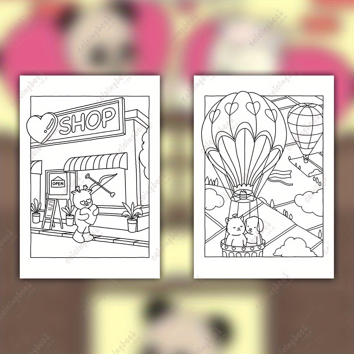 Deluxe Betty and Friends Coloring Book for Adults - 22 Thickened Pages