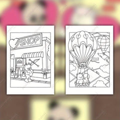 Deluxe Betty and Friends Coloring Book for Adults - 22 Thickened Pages