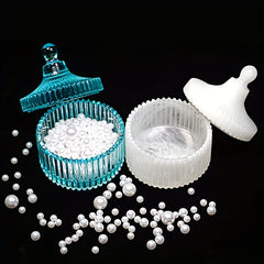 Circular Striped Storage Box Silicone Mold With Lid