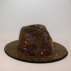 Rhinestone Fedora Hat Vintage Accessories Women