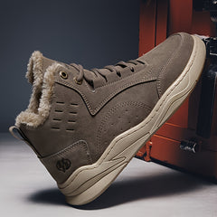 Men's Winter Snow Boots Warm Lined Anti Skid Comfort Shoes