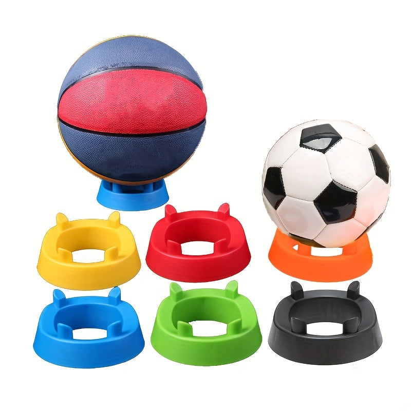Sports Ball Display Stand Football Basketball Soccer Rugby Volleyball Base Rack