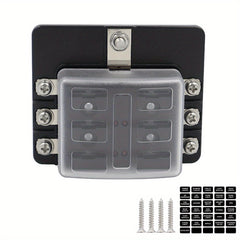 6 8 10 12 Way Fuse Box Holder LED Indicator Car Marine Caravan
