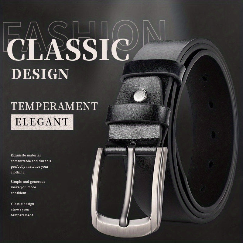 Men's Casual Buckle Belt PU Decorative Accessories