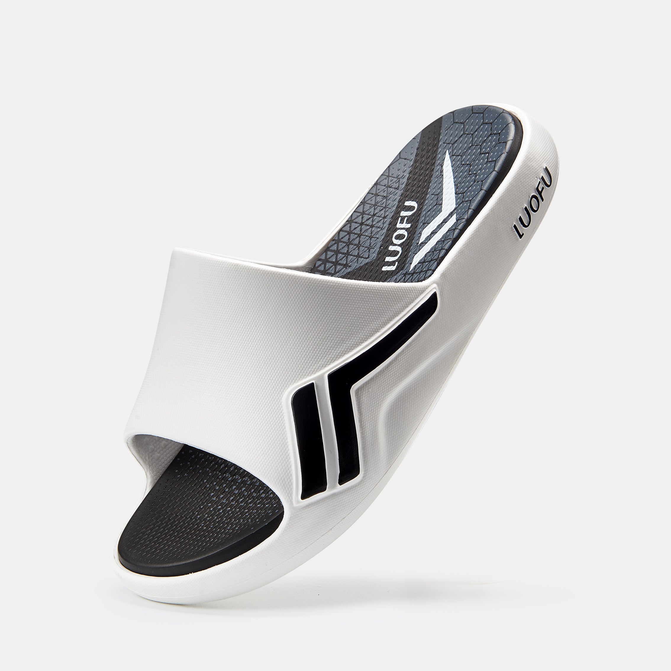 LUOFU Men's Non Slip Platform Slides for Summer