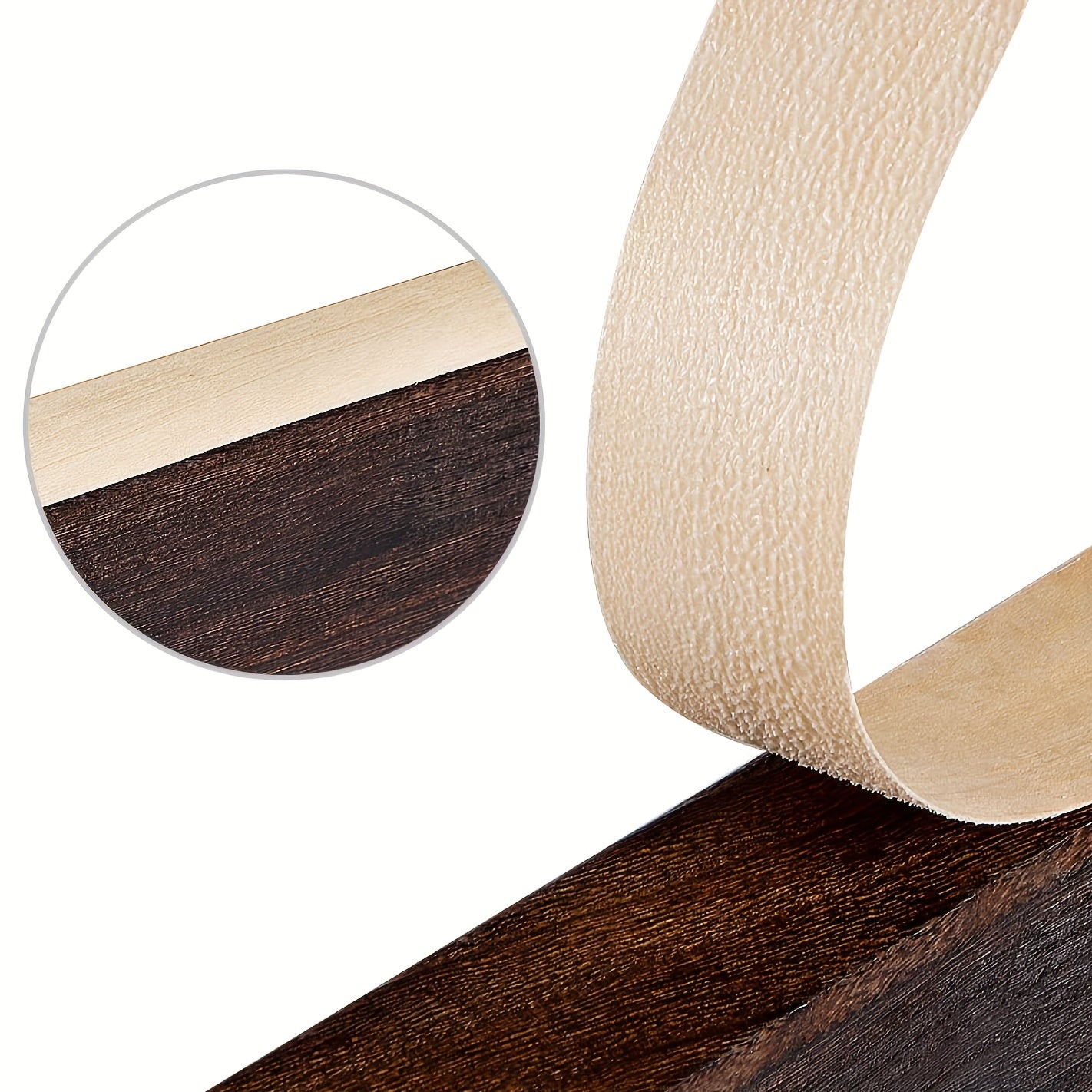 Birch Wood Veneer Edge Tape, Hot Melt Adhesive, Flexible, Iron On, for Furniture