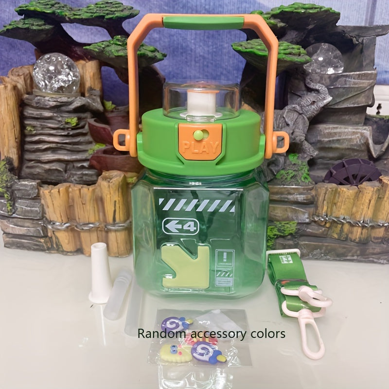 Large Capacity High Temp Resistant Water Bottle With Straw Leak proof Cup