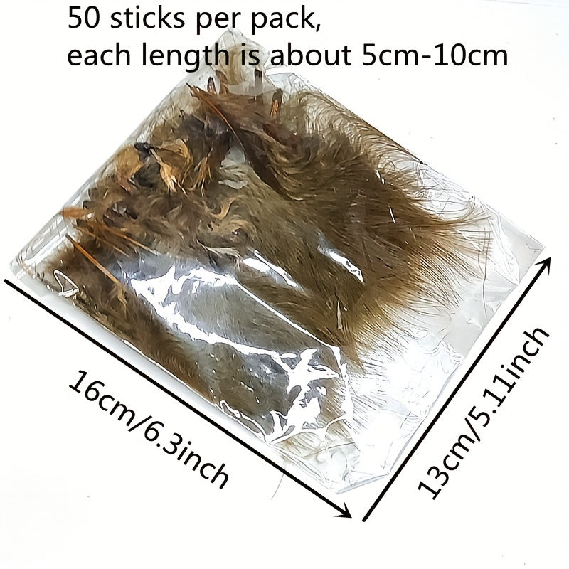 50pcs Colorful Feathers For Flies Bait Hook Fly Tying Material