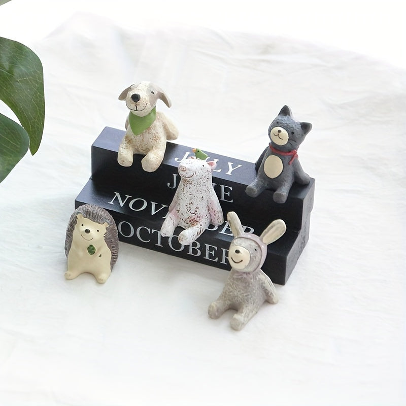 Zakka Starry Sky Resin Animal Ornaments