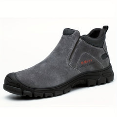 Suede Steel Toe Safety Boots Slip Resistant Insulated Shoes 6KV