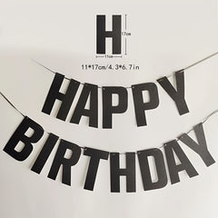 Golden Glitter Birthday Banner Party Decoration Supplies