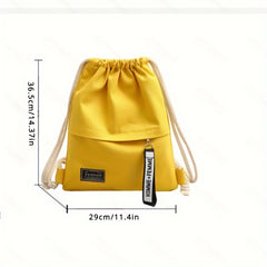 Women's Canvas Drawstring Backpack