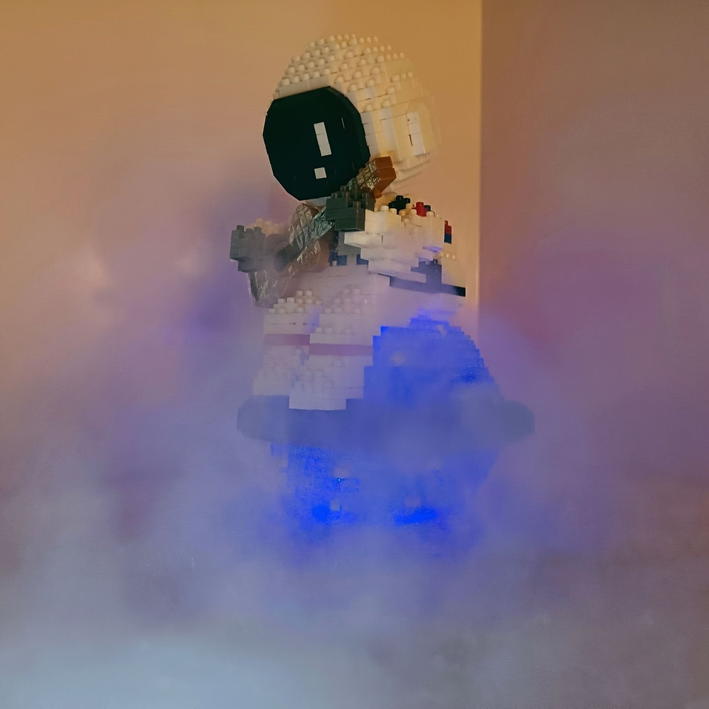 Guitar Astronaut Building Blocks Toy - Educational Desktop Ornament