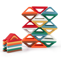 Silicone Building Block Baby Educational Toy 7-Piece Set
