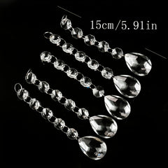 Glass Crystal Beads Chandelier Chain - Elegant Wedding Party Decor Accessory