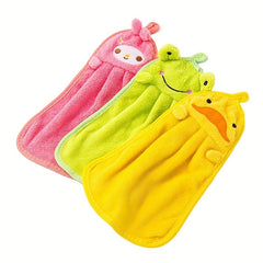 Fast Drying Coral Fleece Hanging Towel for Bathroom and Kitchen