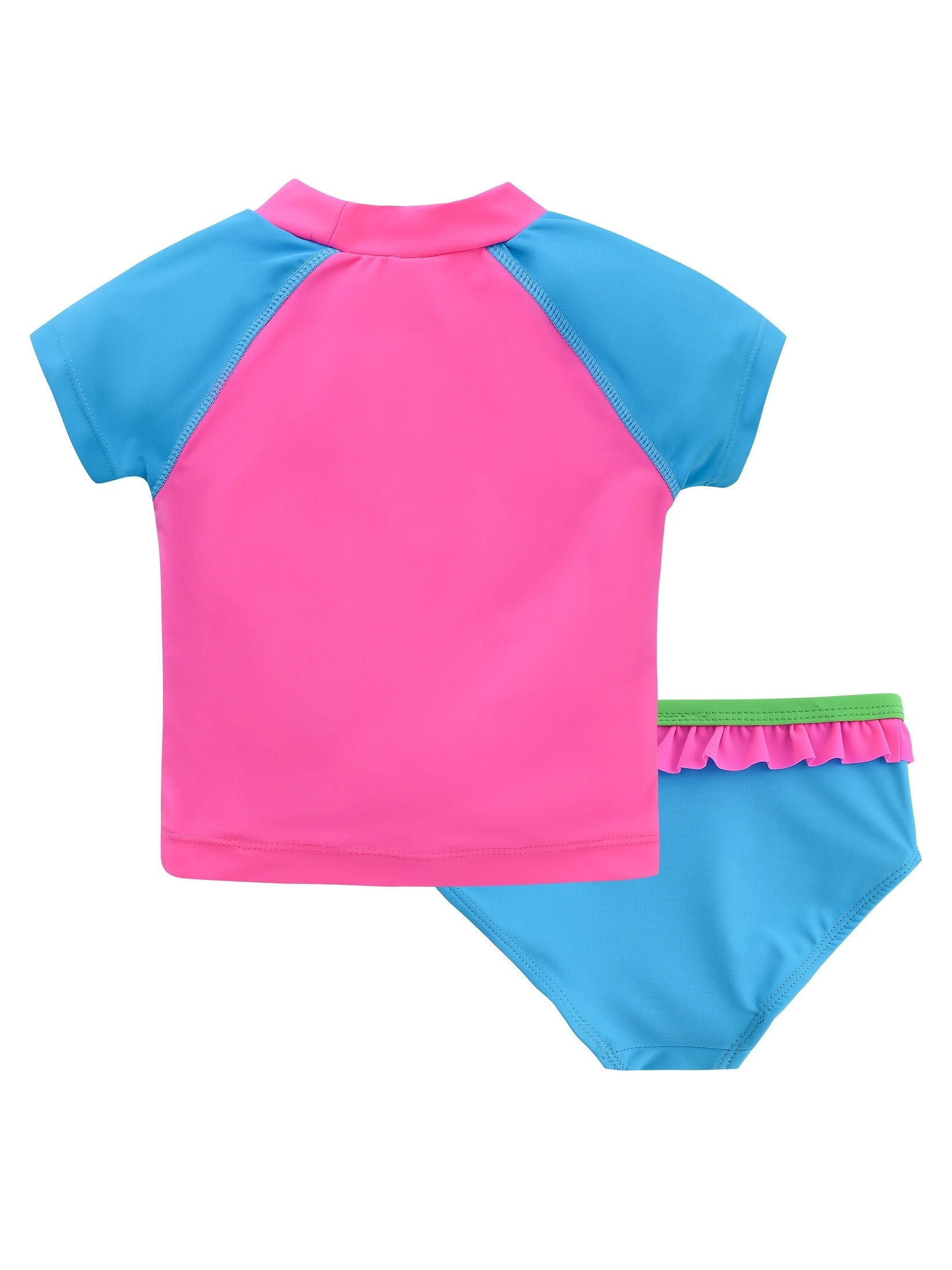 Girls Floral Tankini Swimsuit Set with UPF 50 Sun Protection