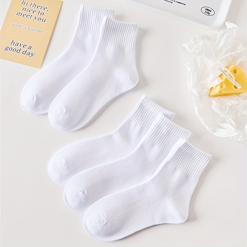 5 Pairs Kids Breathable Sports Socks for Spring Autumn