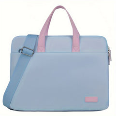 35 Laptop Bag Strong Protective Waterproof Shockproof PU Leather U Handle