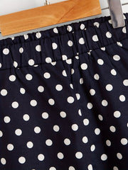 Toddler Girls Polka Dot Elastic Waist Casual Pants