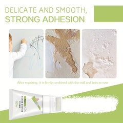 Small Rolling Brush Wall Repair Cream + Scraper - Quick Drying Patch