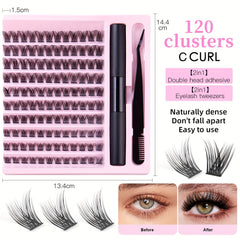140 Pcs Cluster Lashes 8 16mm Eyelash Clusters Soft & Comfortable