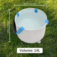 Plastic Foldable Bucket Portable Water Storage Bucket for Camping