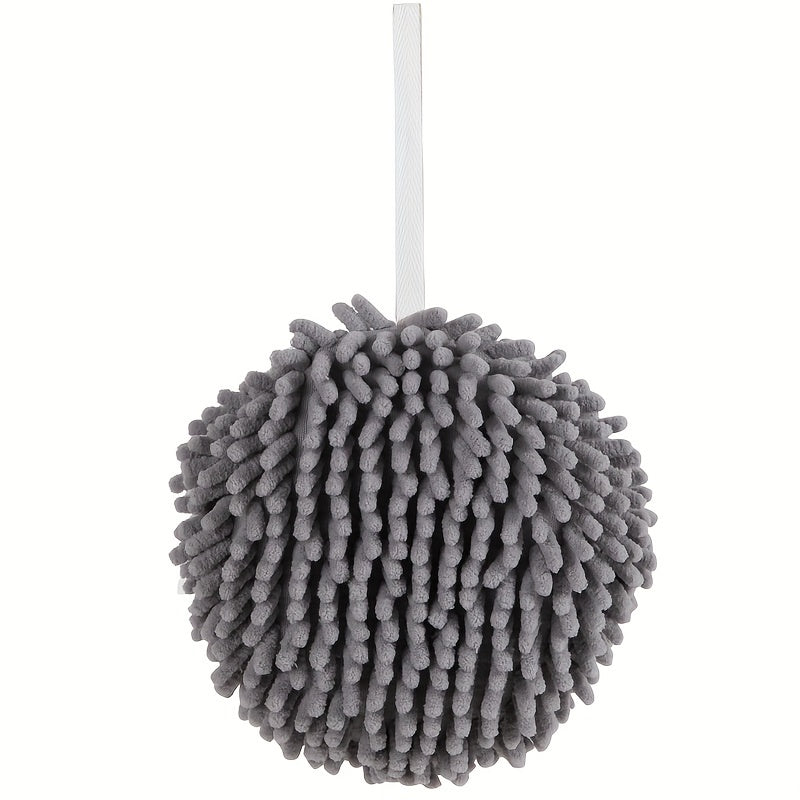 Chenille Hanging Towel Ball Absorbent Soft Towel Quick Drying Fingertip Towel