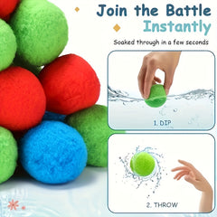 10pcs Reusable Water Balls Water Balloons Outdoor Toys Games Water Toy for Kids