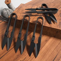 2pcs Carbon Steel Sewing Scissors Trimming Nippers U Shape Clippers