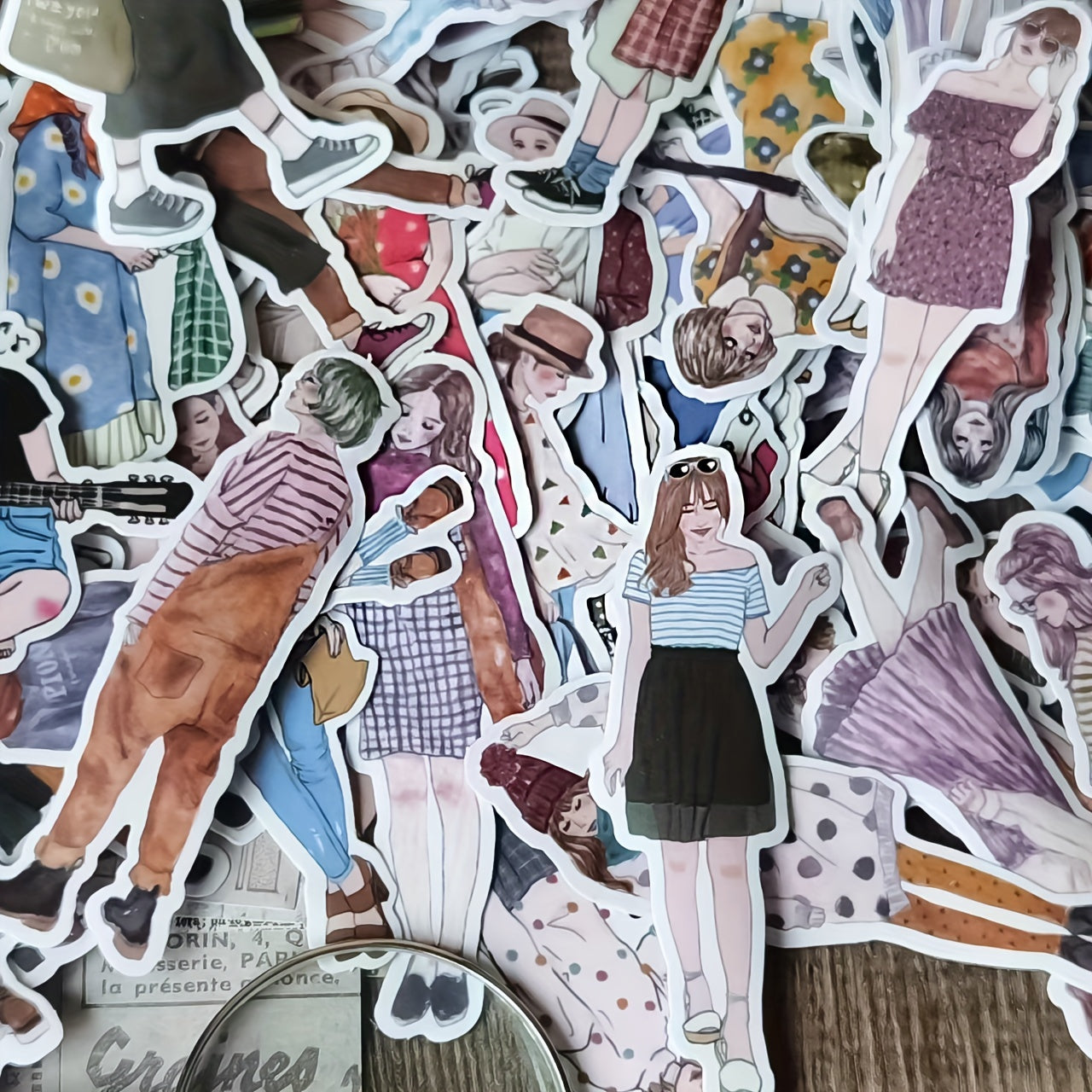 100pcs Girls Stickers Diary Scrapbooking Paper Stationery DIY Sticker