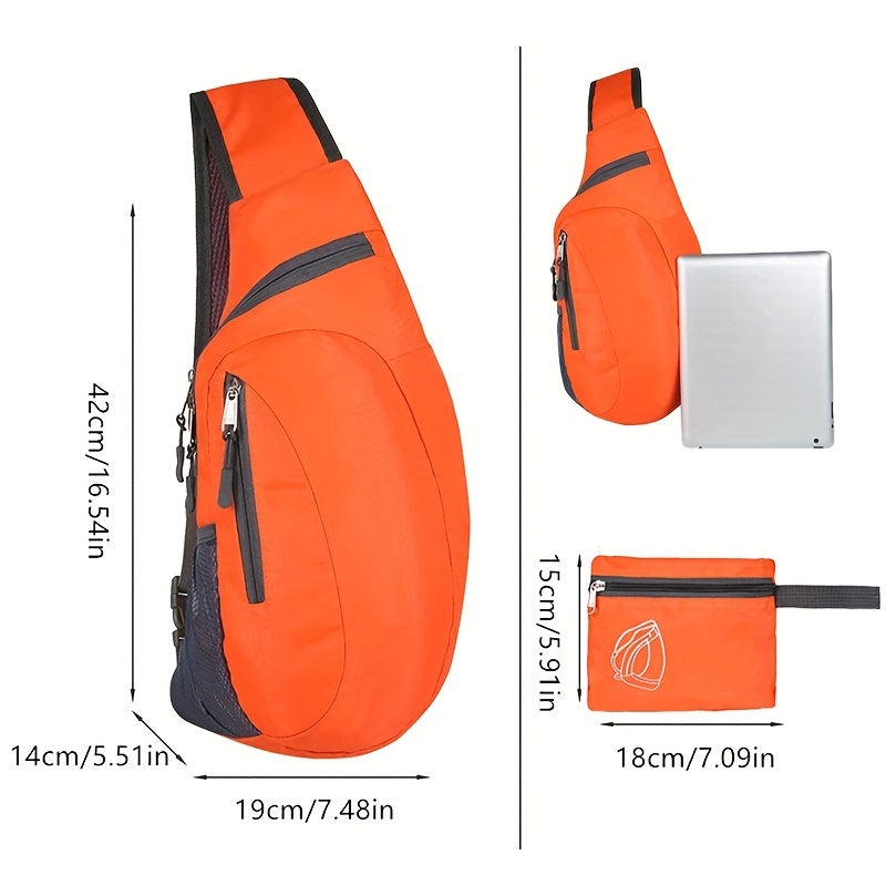 Foldable Sling Bags Lightweight Shoulder Bag for Outdoor Activities