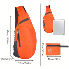 Foldable Sling Bags Lightweight Shoulder Bag for Outdoor Activities