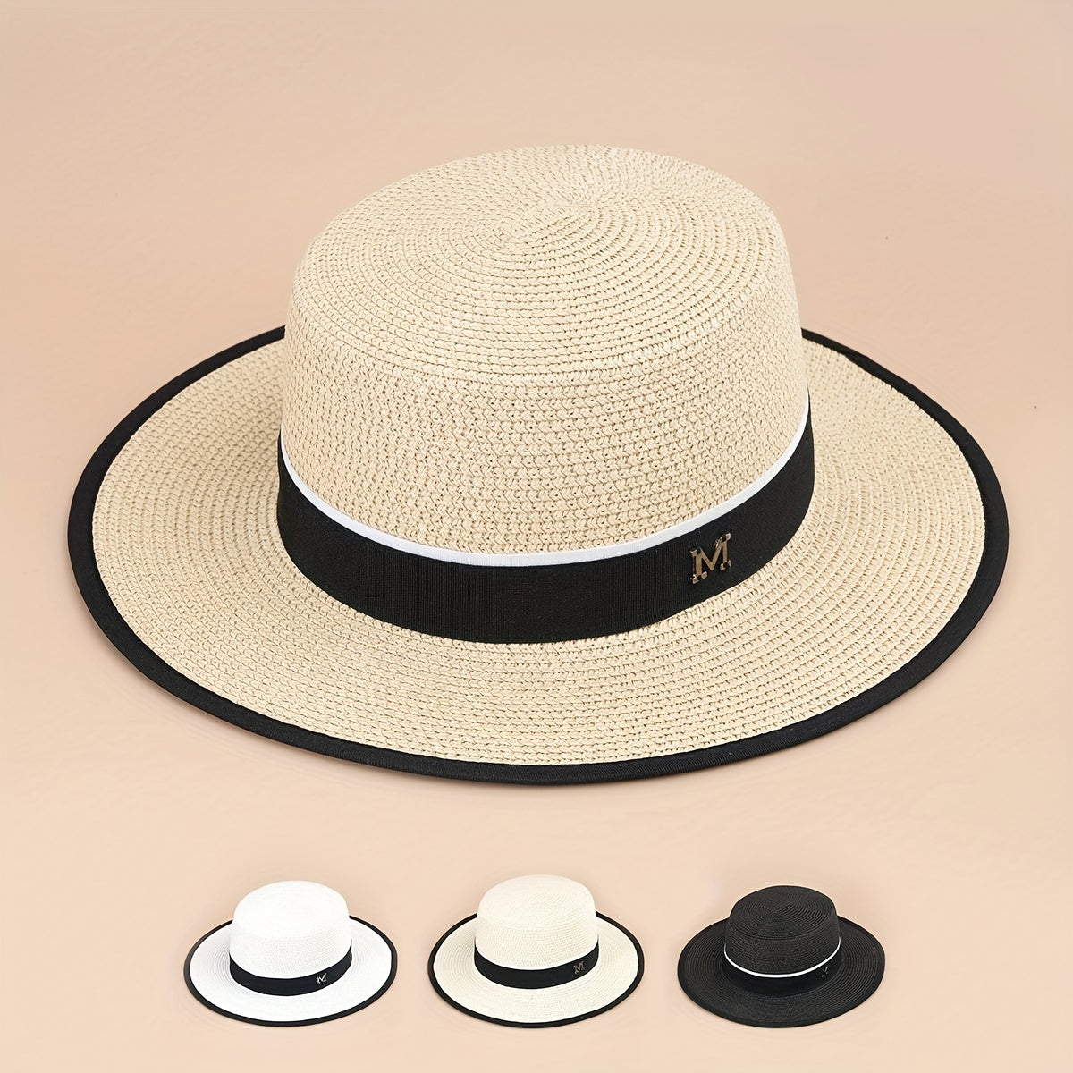 Classic Sunshade Straw Hat Outdoor Beach Seaside Hat Men Women